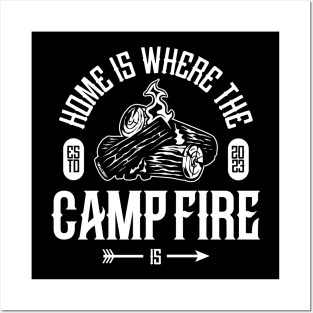 Camp fire Posters and Art